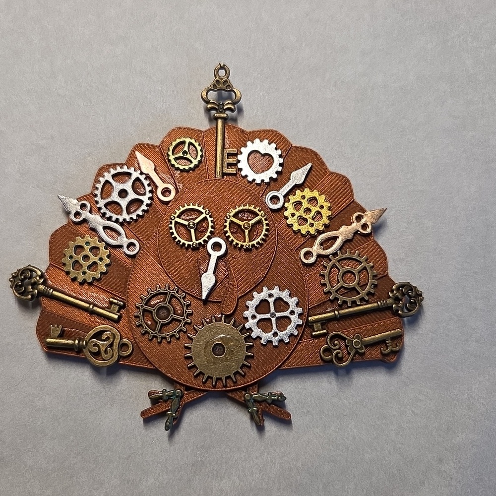 Steamie Turkey 3-D Printed Turkey With Metal Steampunk Charms